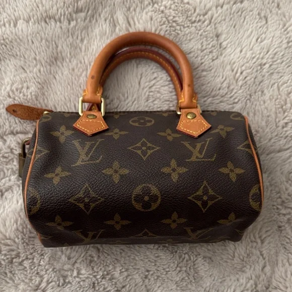 Louis Vuitton Brown and Tan Monogram Satchel - Picture 1 of 9